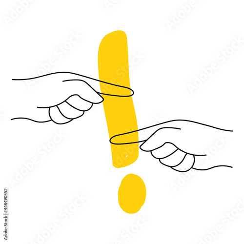 Two hands point at each other accusation concept