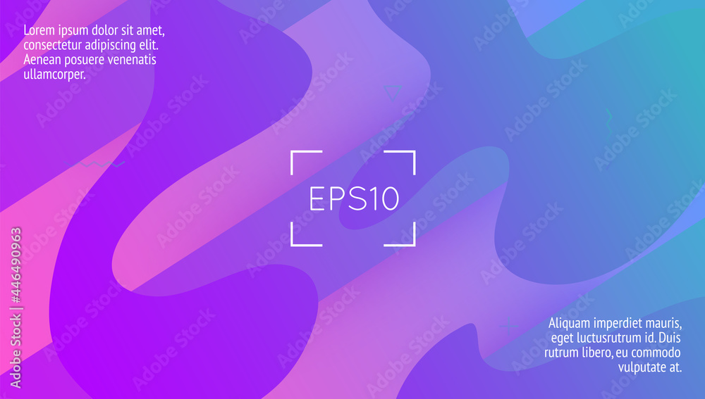 Futuristic Design. Wavy Landing Page. Fluid Flyer. Abstract Screen. Commercial Wallpaper. Purple Bright Layout. Vibrant Frame. Color Dynamic Background. Lilac Futuristic Design