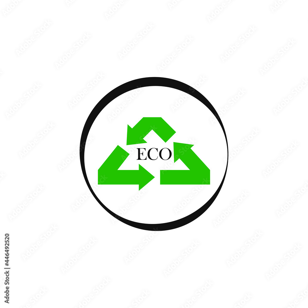 Green Ecology logo icon vector Green Ecology logo icon vector