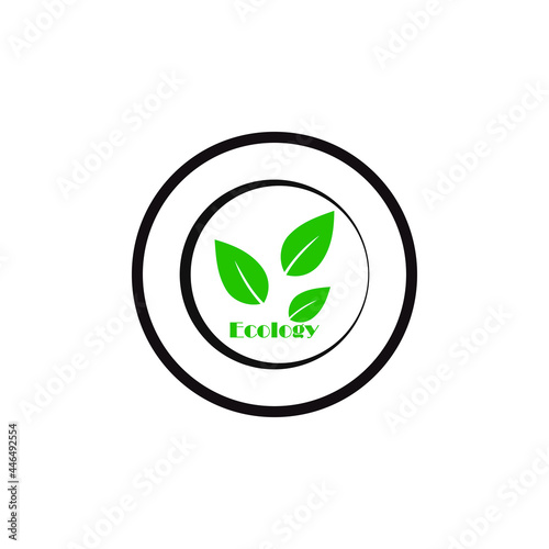 Green Ecology logo icon vector