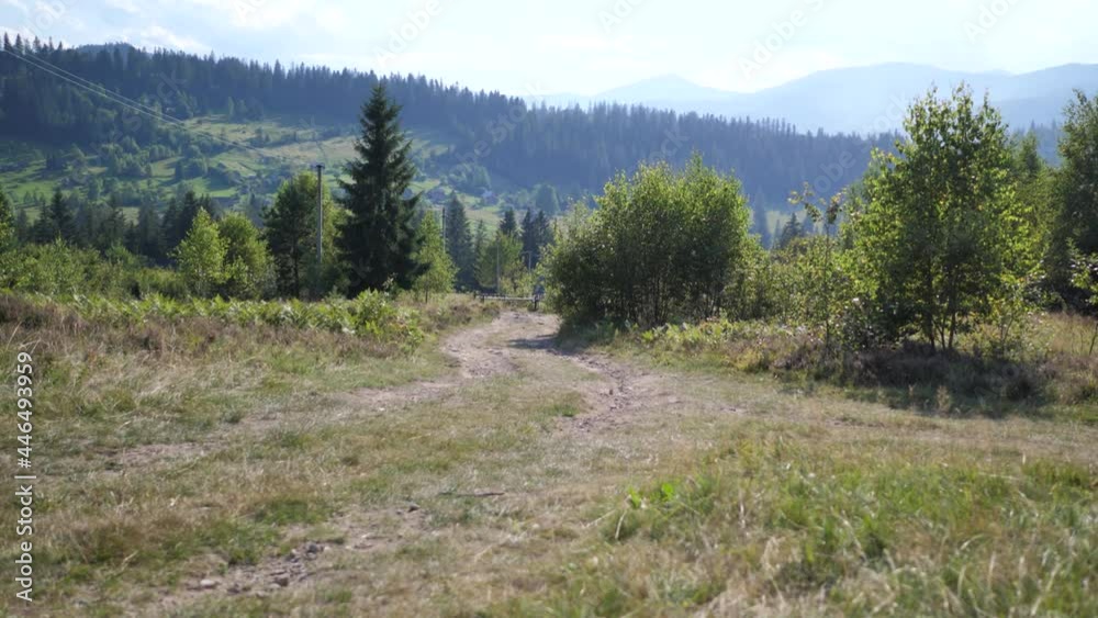 Ukraine Karpaty mountain village against the backdrop of the deciduous and coniferous forests and wildlife are beautiful picturesque traditional like in the old days Ukraine Karpaty mountain village against the backdrop of the deciduous and coniferous forests and wildlife are beautiful picturesque traditional like in the old days