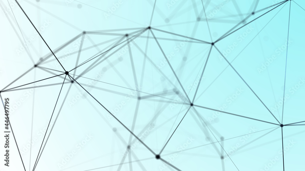 Abstract wave with connected dots with digit counter and lines. Digital plexus background.Network connection structure. 3D rendering. Abstract wave with connected dots with digit counter and lines. Digital plexus background.Network connection structure. 3D rendering.