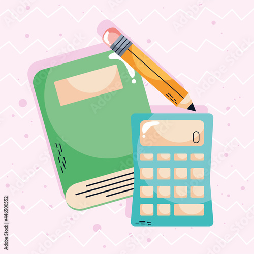 book and calculator