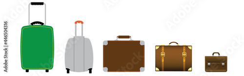 Travel bags vector set. EPS 10