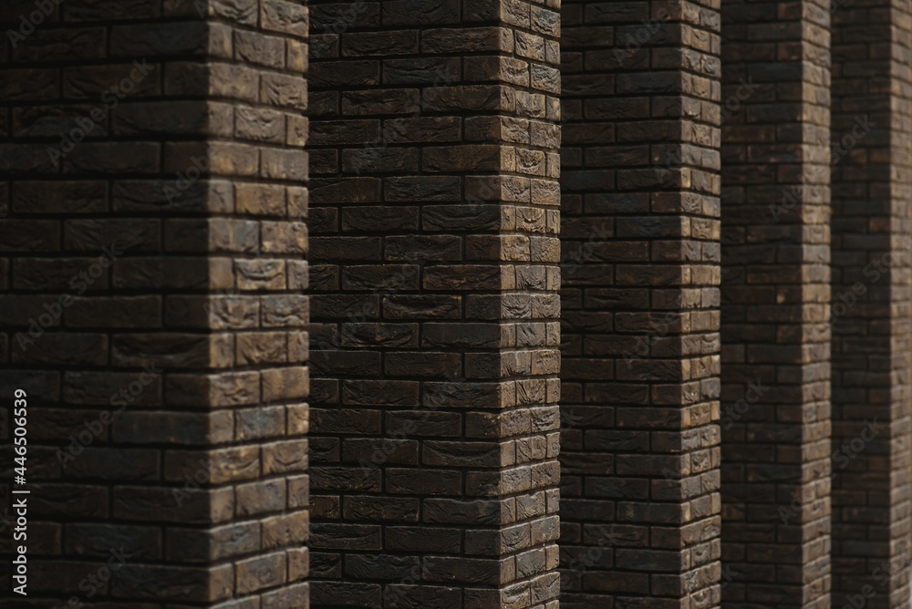 old grunge interior with brick wall old grunge interior with brick wall