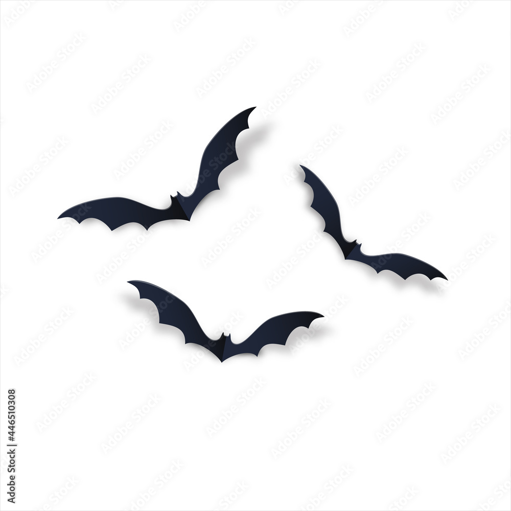 Naklejka premium Bat isolated on a white background.