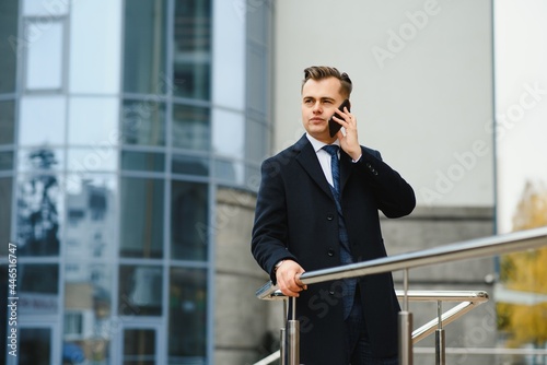 Fashion shot of a handsome young man in elegant classic suit. Men's beauty, fashion.