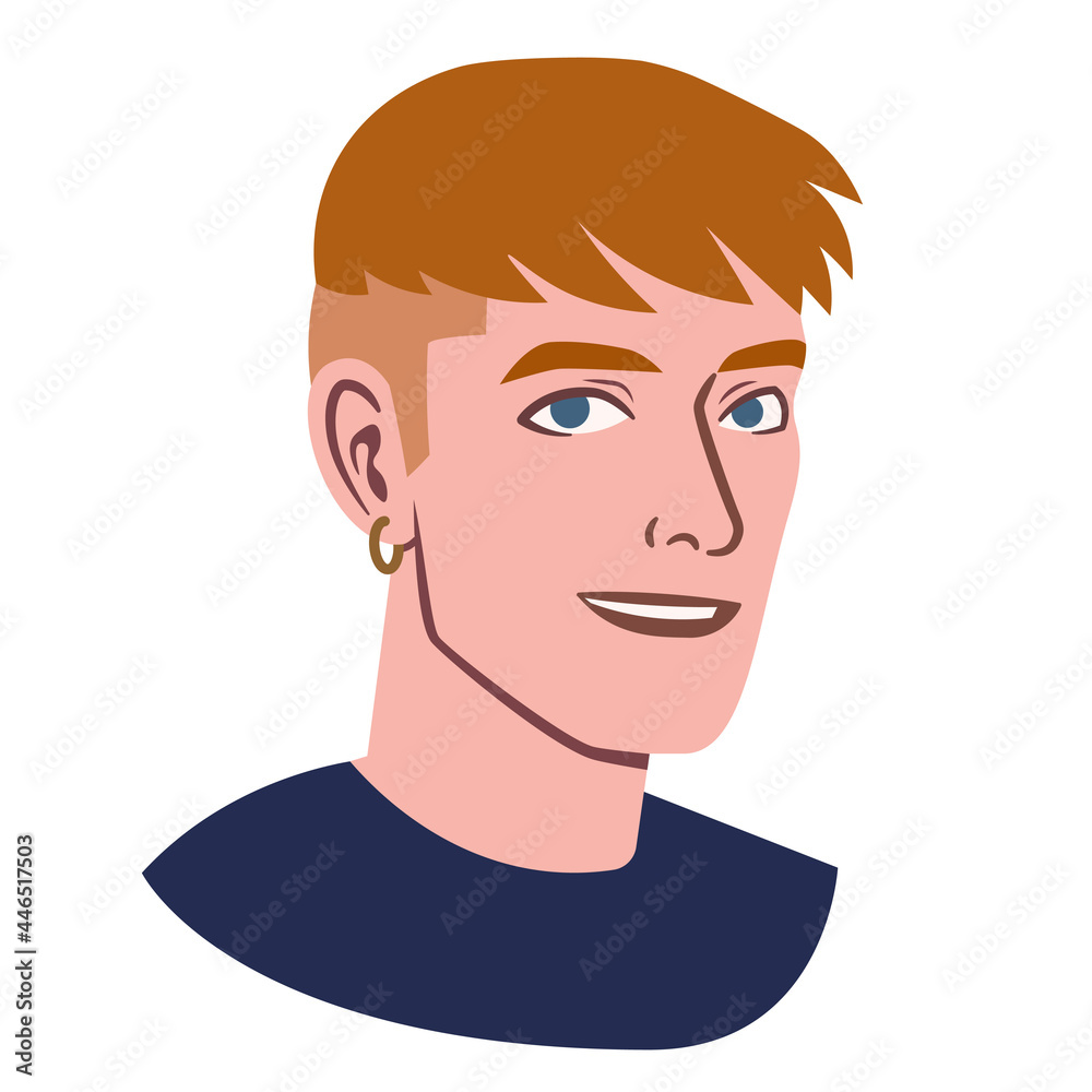 Isolated avatar of a man Vector illustration