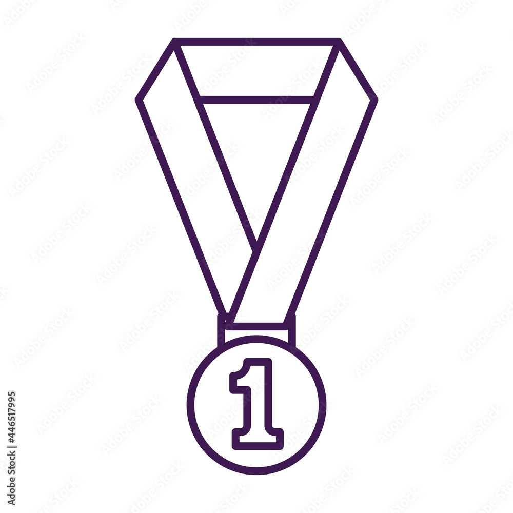 Isolated gold medal icon First place Vector illustration Isolated gold medal icon First place Vector illustration