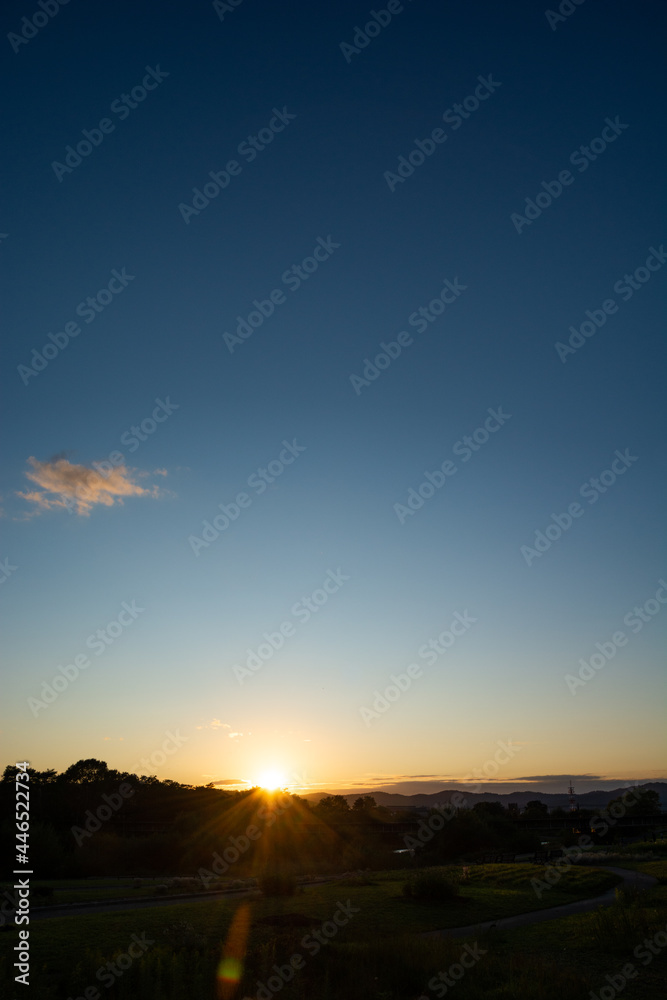 Obraz premium 美しい夕暮れの空 