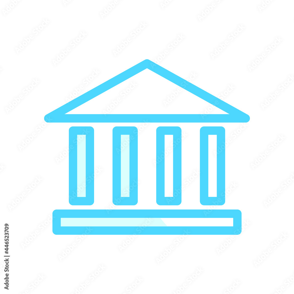 Illustration Vector Graphic of Bank Building icon Illustration Vector Graphic of Bank Building icon