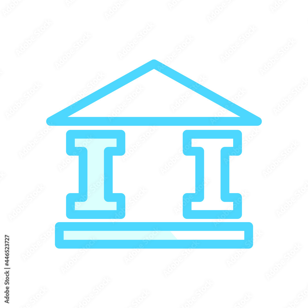 Illustration Vector Graphic of Bank Building icon Illustration Vector Graphic of Bank Building icon