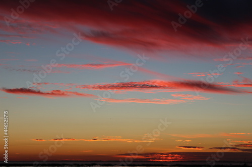 sunset over the sea