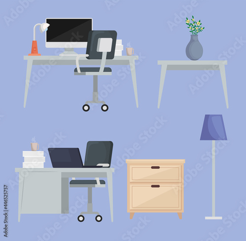 home spaces five icons