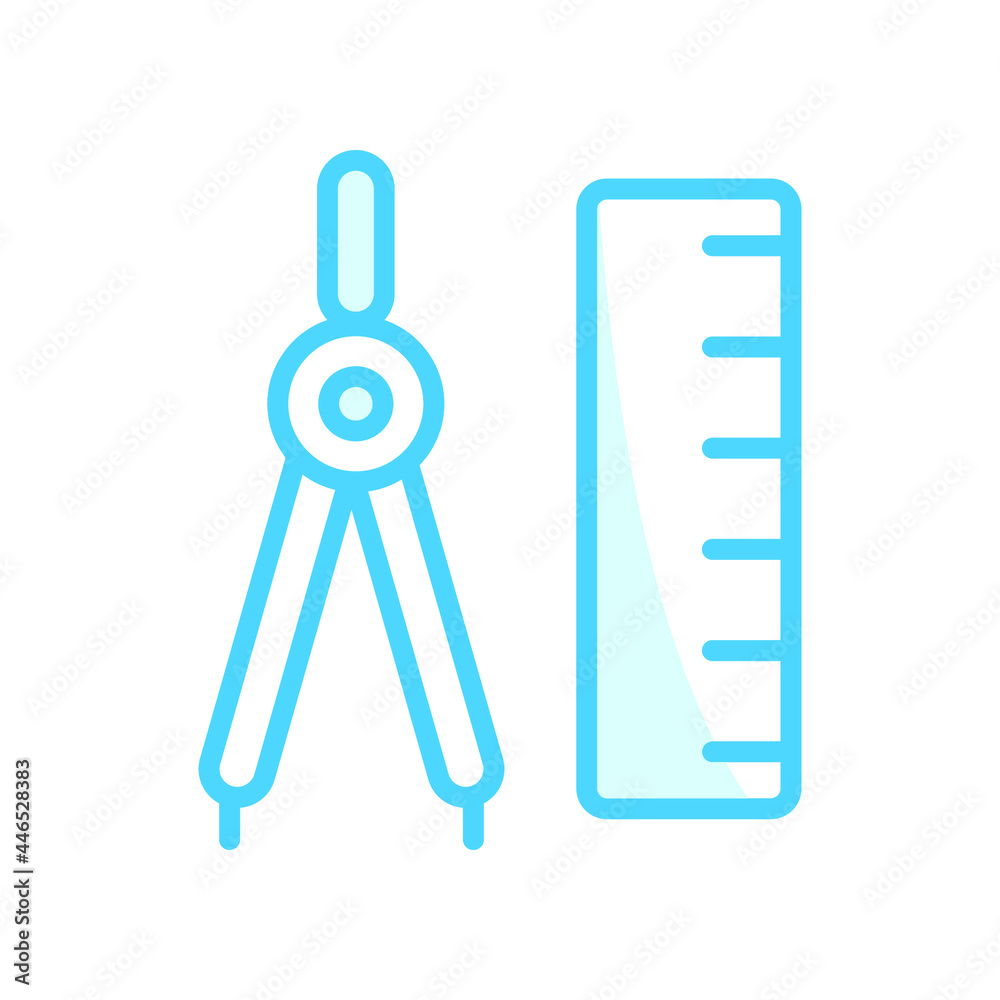 Illustration Vector Graphic of Drawing Compass icon Illustration Vector Graphic of Drawing Compass icon