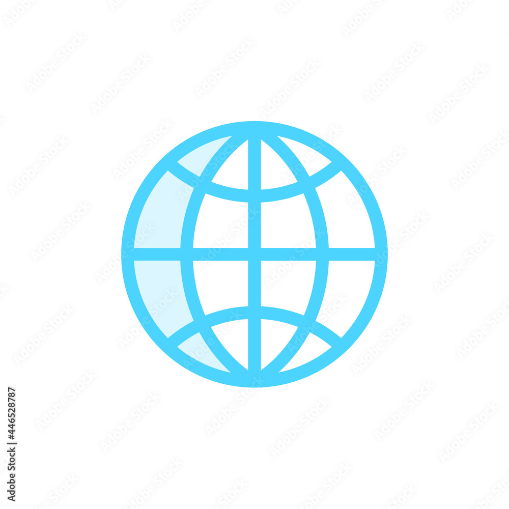 Illustration Vector Graphic of Globe icon Illustration Vector Graphic of Globe icon