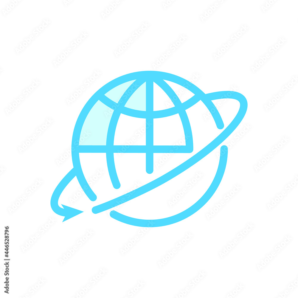 Illustration Vector Graphic of Globe icon Illustration Vector Graphic of Globe icon