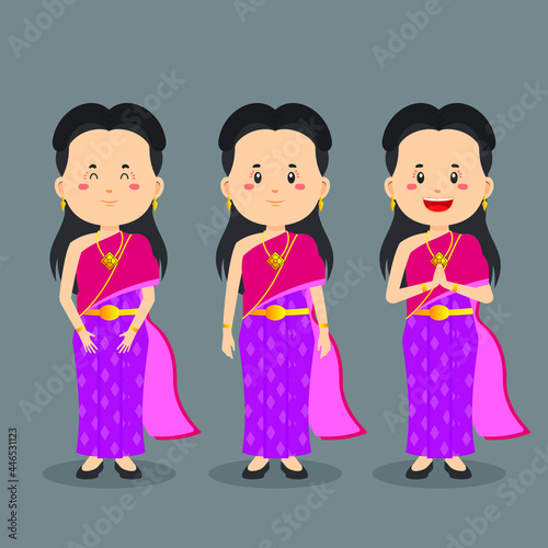 Thailand Character with Various Expression