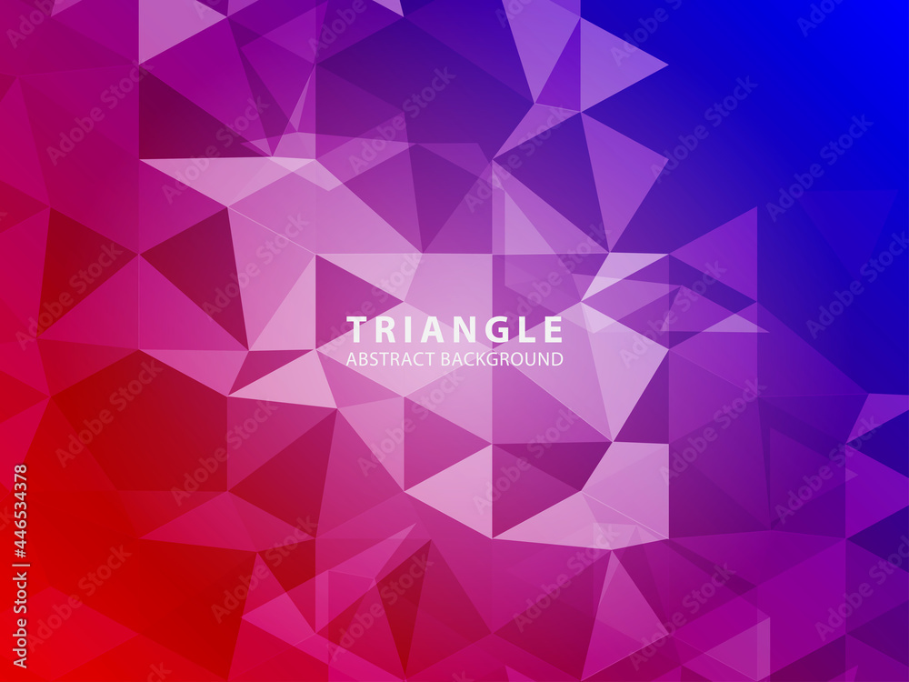 Fototapeta premium Vector of modern abstract triangular background - Vector