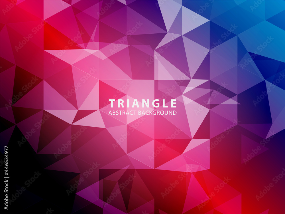 Obraz premium Vector of modern abstract triangular background - Vector