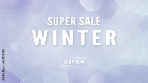 Abstract background for winter season. This scene was created for cover, intro, advertisement. This scene was created in 4k 30pfs.