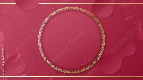 Animated template in packaging style for Chinese Festival. This clip designs in paper cut concept.