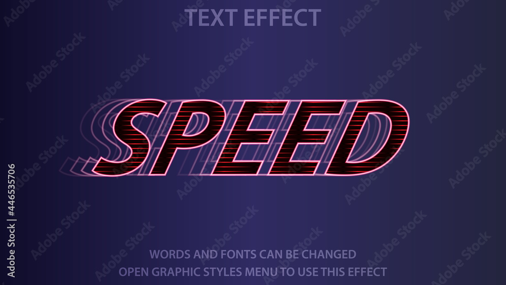 Speed text effect template.
Editable.
EPS 10