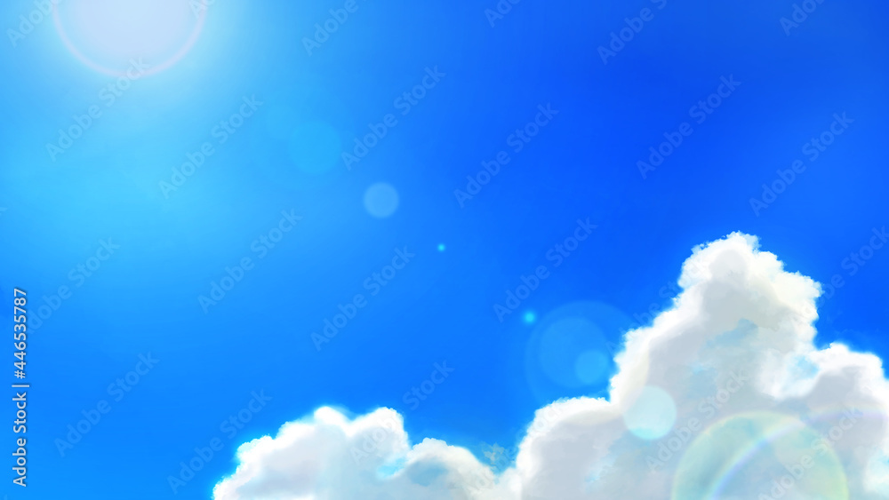空を覆う雲と日差す青空(ワイド) 空を覆う雲と日差す青空(ワイド)