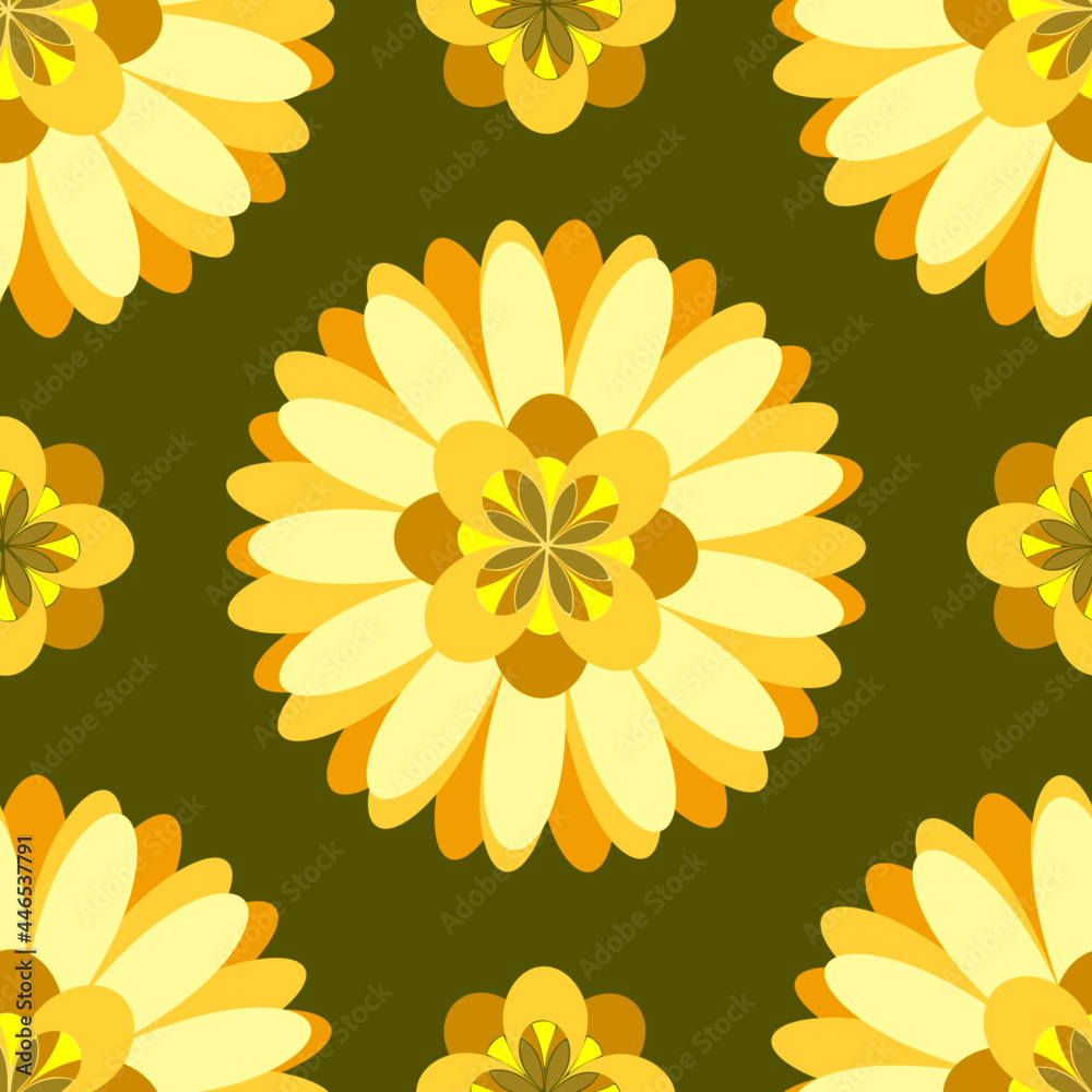 Obraz premium Inspired by Memory of Grandma's Retro Wallpaper