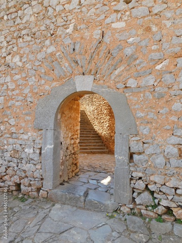 Internal doors in the Palamidi fortress at Nafplio, Greece