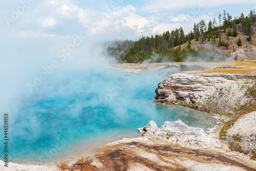 Excelsior Geyser, Midway Geyser Basin, Yellowstone national park, Wyoming, USA.
