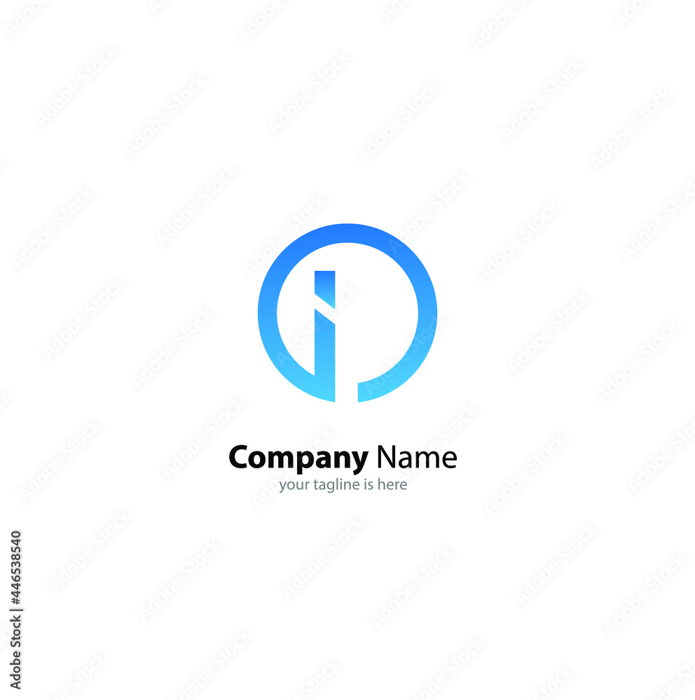 letter i logo modern concept for company with white background letter i logo modern concept for company with white background