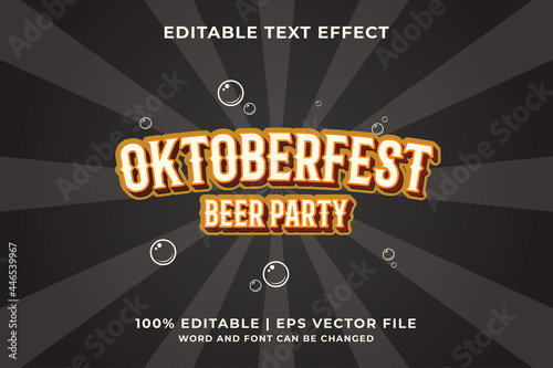 Oktoberfest editable text effect