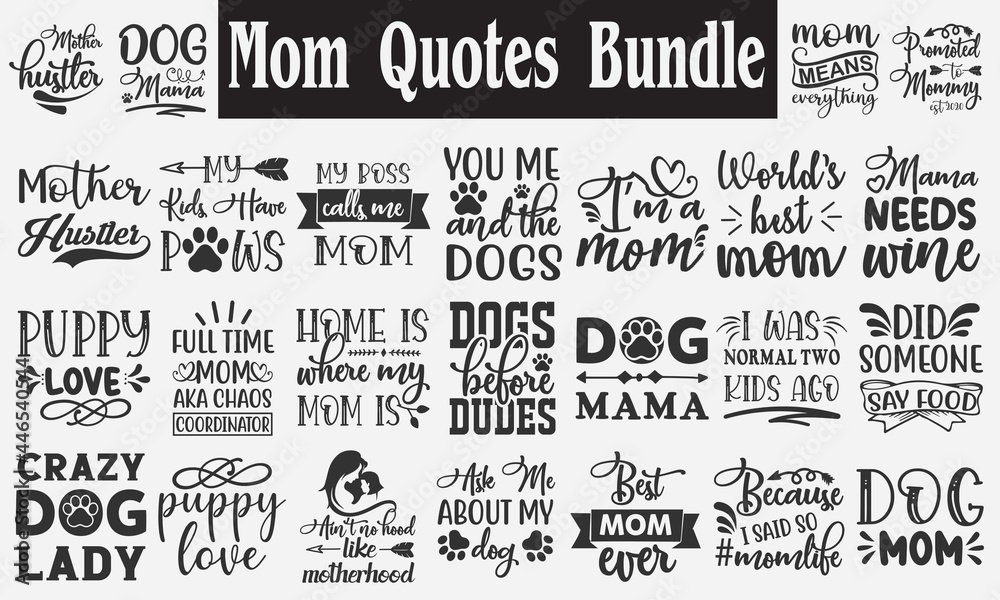 Funny mom quotes bundle, mom lover, mom quotes svg bundle, mom quotes cut files bundle