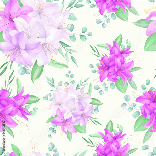 Seamless pattern with beautiful floral