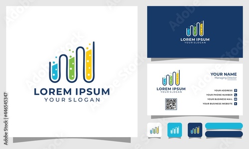 Lab Logo Template Design Vector, Emblem, Design Concept, Creative Symbol, Icon logo Premium Vector logo and business card design
