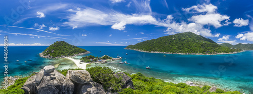 ViewPoint Koh NangYuan off of Koh Tao, Thailand No People with Copy Space