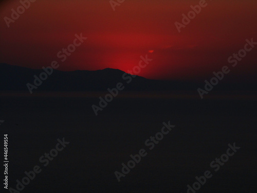 red sunset