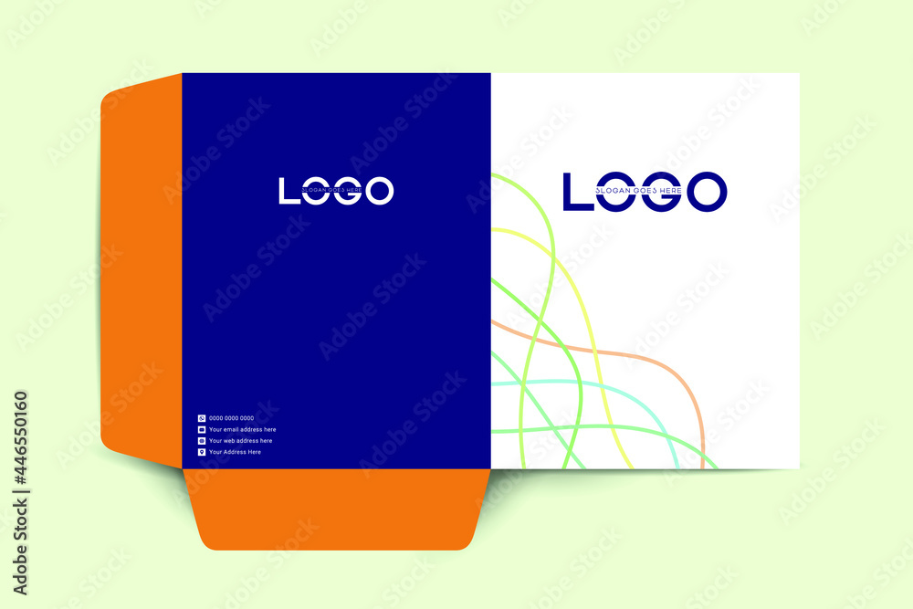 Vecteur Stock cover design, paper folder, business concept for a photo