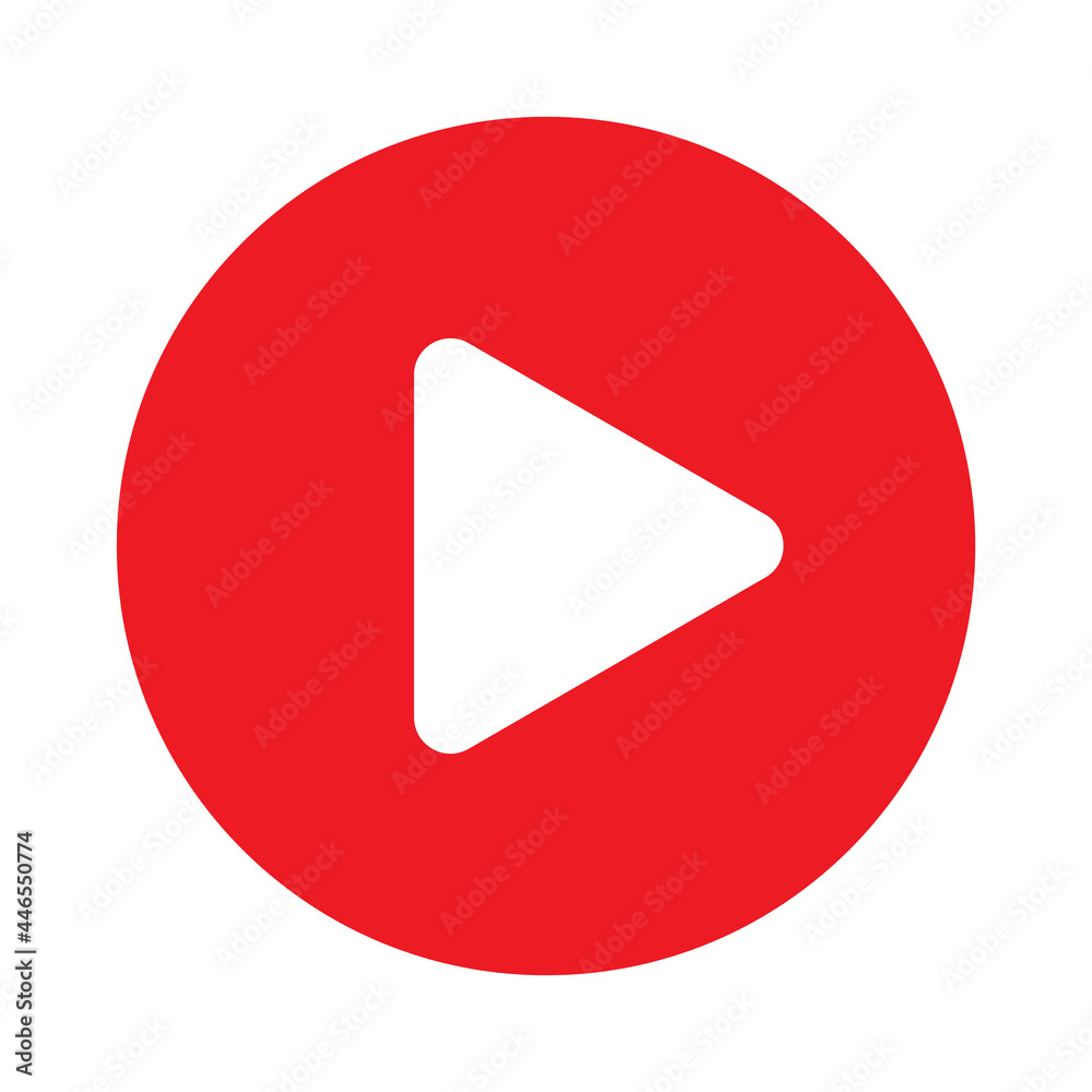 play icon on button vector play icon on button vector