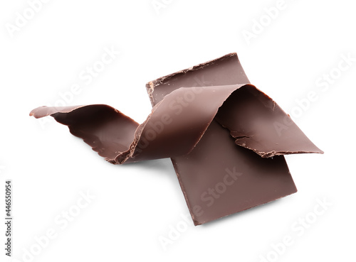 Delicious chocolate curl an...