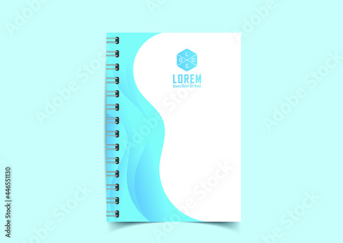 vector abstract cover notebook design. Planner and diary cover for print. Abstract design for copybook brochures and school books. Notebook paper. Brochure, book, magazine template