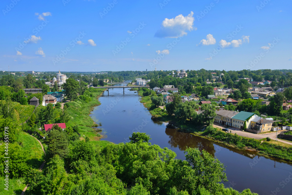 Old town cityscape of Torzhok