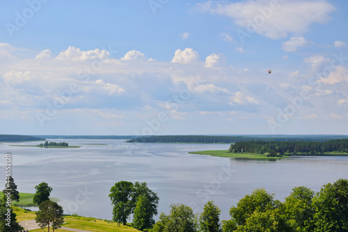 Scenic landscape of Lake Seliger in Ostashkov