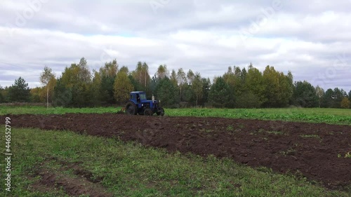 'Belarus' is a series of four-wheeled tractors produced since 1950 at Minsk Tractor Works, MTZ in Minsk, Belarus. photo