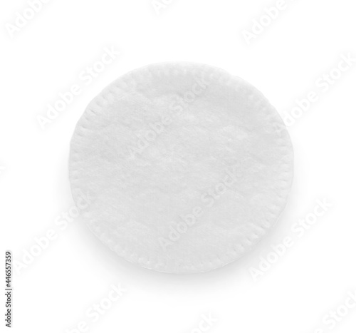 Cotton pad on white background