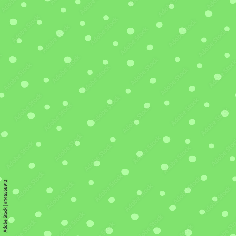 Seamless polka dots on a light background. Textile. Factory print.