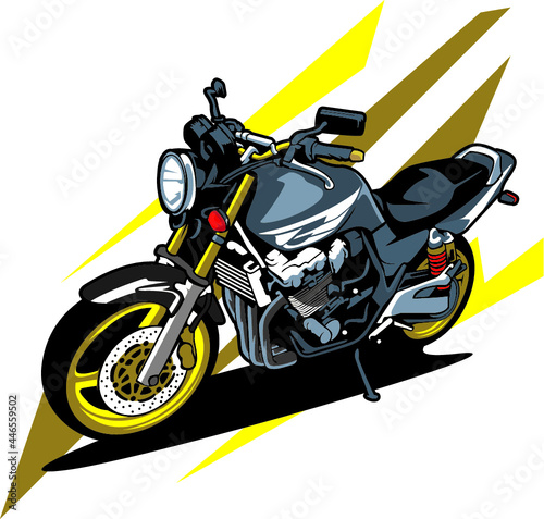 illustration of an motorcycle