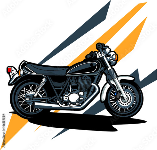 illustration of an motorcycle