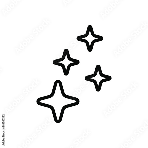 Blinking Star line icon. Vector illustration. Flat design for business finance marketing advertising web concept cartoon illustration.